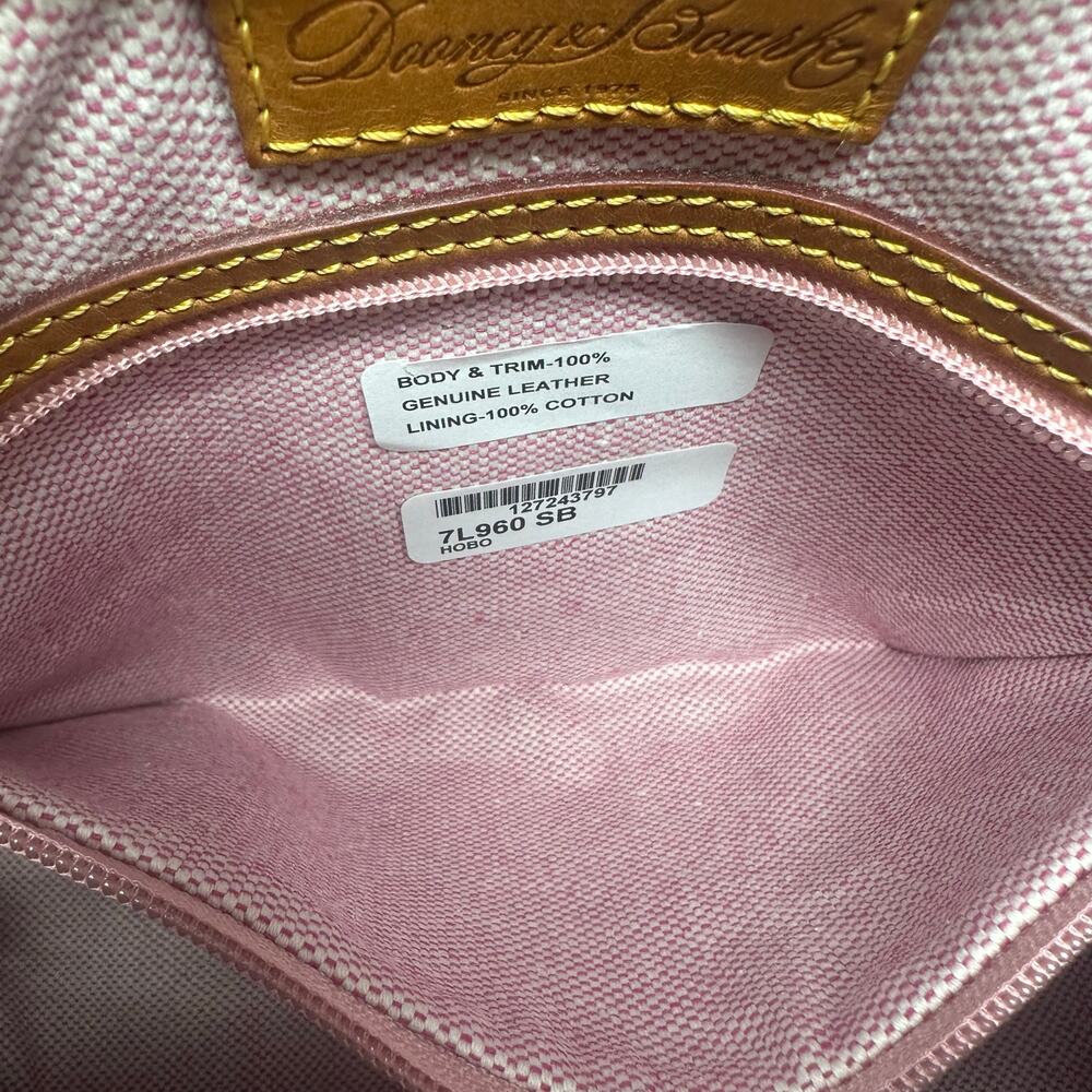 Dooney & Bourke Azure Pebble Leather Hobo w/Cotton Lining  (selling as is) - Picture 12 of 16